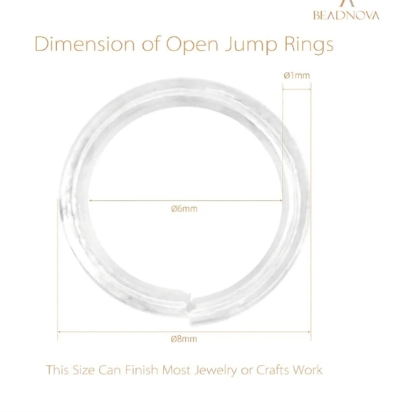 Beadnova Open Jump Rings - Picture 2 of 6